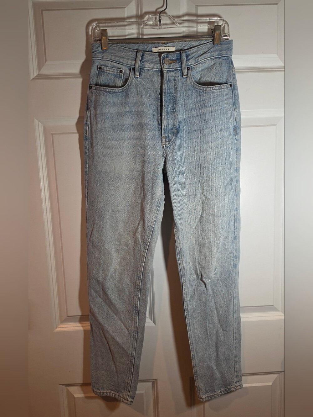 Pacsun Light Wash Ultra High Rise Slim Jeans Size 26 Cotton